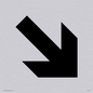 DV760: diagonal arrow only sign