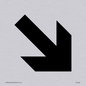DV760: diagonal arrow only sign