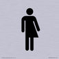 DV7632: Non-gender specific / Gender neutral toilet symbol in positive black