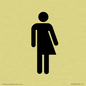 DV7632: Non-gender specific / Gender neutral toilet symbol in positive black