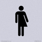 DV7632: Non-gender specific / Gender neutral toilet symbol in positive black