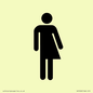 DV7632: Non-gender specific / Gender neutral toilet symbol in positive black