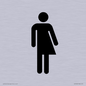 DV7632: Non-gender specific / Gender neutral toilet symbol in positive black