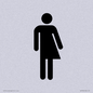 DV7632: Non-gender specific / Gender neutral toilet symbol in positive black