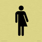 DV7632: Non-gender specific / Gender neutral toilet symbol in positive black