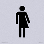 DV7632: Non-gender specific / Gender neutral toilet symbol in positive black