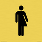 DV7632: Non-gender specific / Gender neutral toilet symbol in positive black