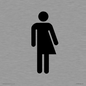 DV7632: Non-gender specific / Gender neutral toilet symbol in positive black
