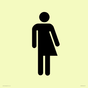DV7632: Non-gender specific / Gender neutral toilet symbol in positive black