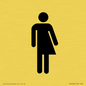 DV7632: Non-gender specific / Gender neutral toilet symbol in positive black