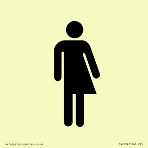 DV7632: Non-gender specific / Gender neutral toilet symbol in positive black