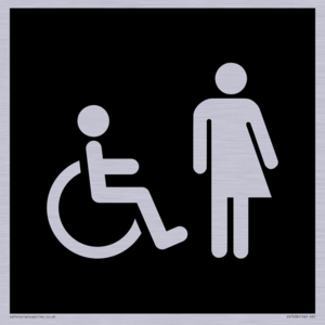 DV7638: Disabled and Non-gender specific in black panel
