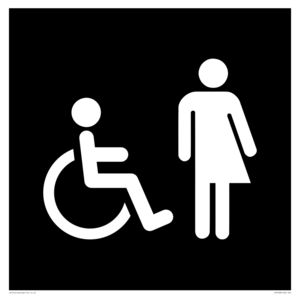DV7638: Disabled and Non-gender specific in black panel