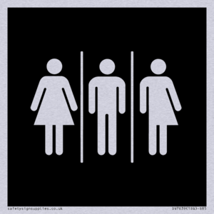 DV7639: Female, Male and Non-gender specific in black panel