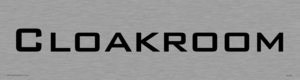 DV764: cloakroom - door sign