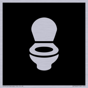 DV7640: WC Toilet in black panel