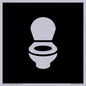 DV7640: WC Toilet in black panel
