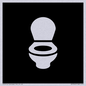 DV7640: WC Toilet in black panel
