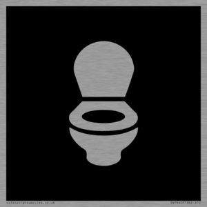 DV7640: WC Toilet in black panel