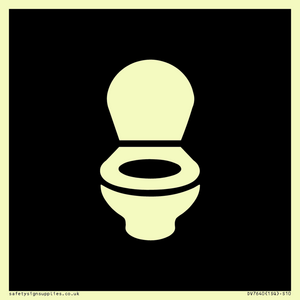 DV7640: WC Toilet in black panel
