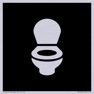 DV7640: WC Toilet in black panel