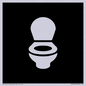 DV7640: WC Toilet in black panel