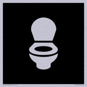 DV7640: WC Toilet in black panel