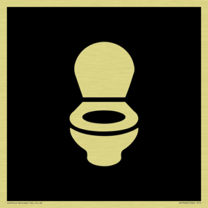 DV7640: WC Toilet in black panel