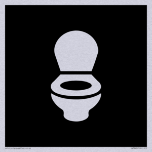 DV7640: WC Toilet in black panel