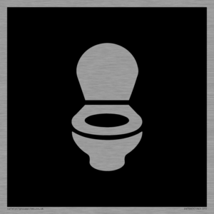 DV7640: WC Toilet in black panel
