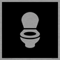 DV7640: WC Toilet in black panel