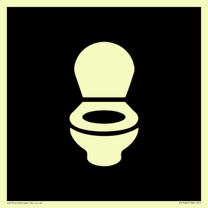 DV7640: WC Toilet in black panel