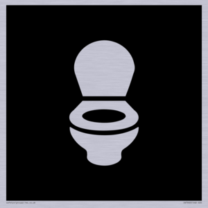 DV7640: WC Toilet in black panel