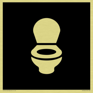DV7640: WC Toilet in black panel