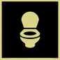 DV7640: WC Toilet in black panel
