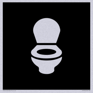 DV7640: WC Toilet in black panel
