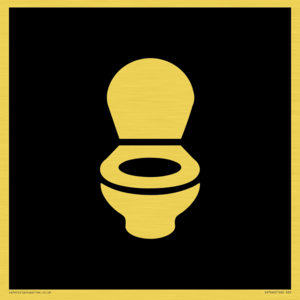 DV7640: WC Toilet in black panel