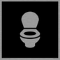 DV7640: WC Toilet in black panel