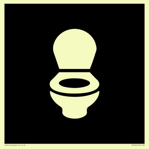 DV7640: WC Toilet in black panel