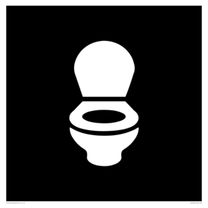 DV7640: WC Toilet in black panel