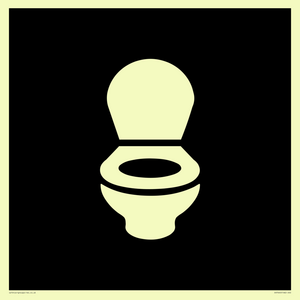 DV7640: WC Toilet in black panel