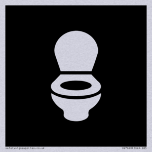 DV7640: WC Toilet in black panel