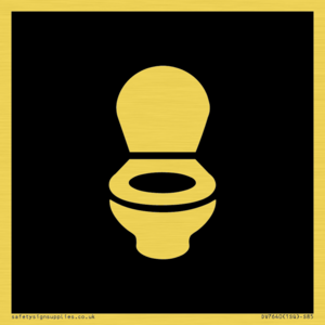 DV7640: WC Toilet in black panel