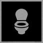 DV7640: WC Toilet in black panel