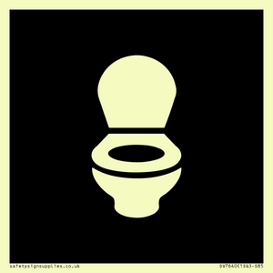 DV7640: WC Toilet in black panel