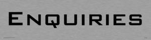 DV766: enquiries - door sign