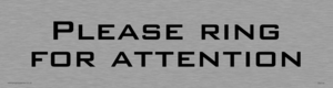 DV770: please ring for attention - door sign