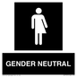DV7707: Non-gender specific in black panel