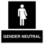 DV7707: Non-gender specific in black panel