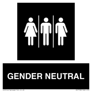 DV7708: Female, Male and Non-gender specific in black panel
